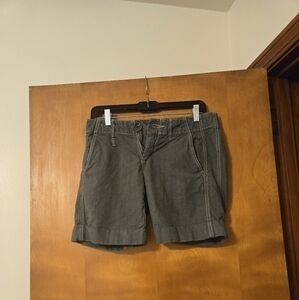 James Perse Linen Blend Gray Shorts Size 26